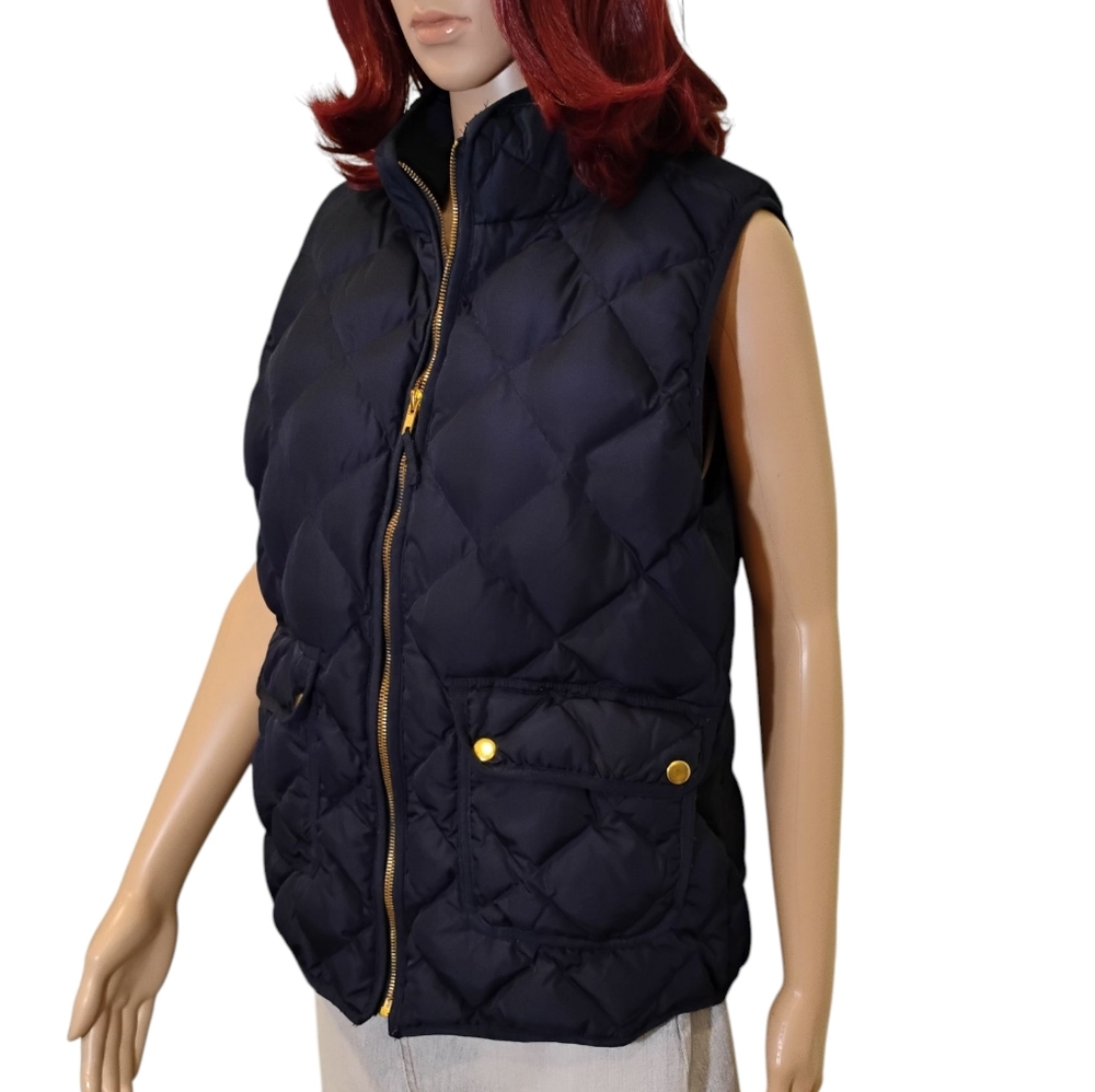 Women's‎ Quilted Black Vest